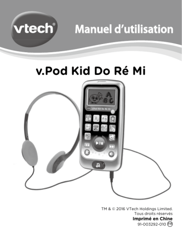 VTech - V.pod Kid Do Manuel utilisateur | Fixfr