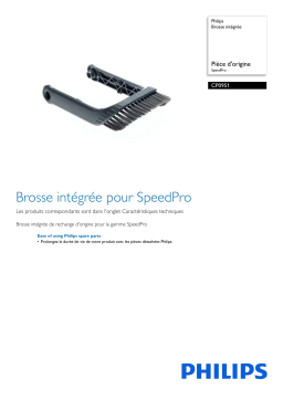 Philips CP0951/01 Brosse intégrée Manuel utilisateur