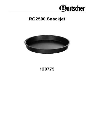 Bartscher 120775 Cooking plate RG2500 Snackjet Mode d'emploi | Fixfr