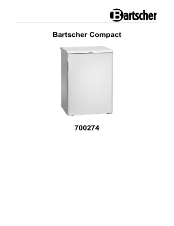 Bartscher 700274 Storage refrigerator Bartscher Compact Mode d'emploi | Fixfr