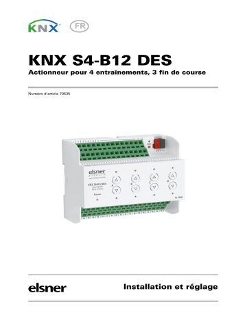 elsner elektronik KNX S4-B12 DES Manuel utilisateur | Fixfr