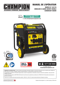 Champion Power Equipment 201178 9000-Watt Dual Fuel Open Frame Inverter Manuel utilisateur