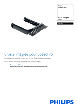 Philips CP0969/01 Brosse intégrée Manuel utilisateur