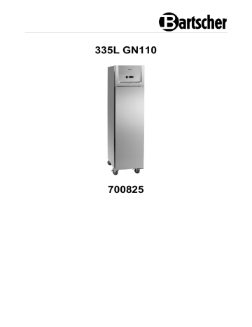 Bartscher 700825 Refrigerator 335L GN110 Mode d'emploi | Fixfr