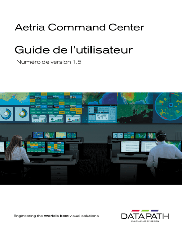 Datapath Aetria Command Center Mode d'emploi | Fixfr