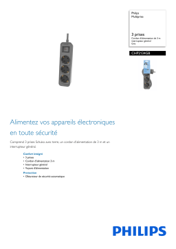 Philips CHP2134GB/10 Multiprise Manuel utilisateur