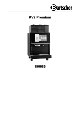 Bartscher 190086 Automatic coffee machine KV2 Premium Mode d'emploi