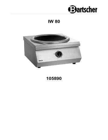 Bartscher 105890 Induction wok IW 80 Mode d'emploi | Fixfr