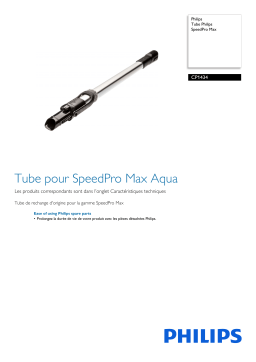 Philips CP1434/01 Tube Philips SpeedPro Max Manuel utilisateur