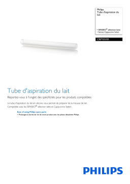 Philips CRP101/01 Tube d'aspiration du lait Manuel utilisateur