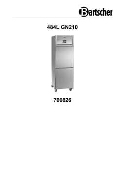 Bartscher 700826 Combination fridge/freezer 484L GN210 Mode d'emploi