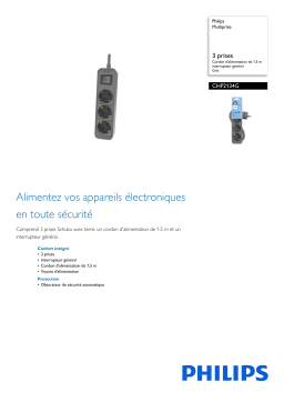 Philips CHP2134G/10 Multiprise Manuel utilisateur