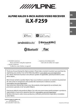 Alpine iLX-F259 Receiver Manuel du propriétaire