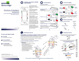 Leviton E5603-W Rocker Switch Manuel utilisateur