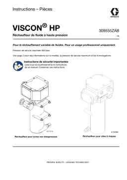 Graco 309555ZAB, Réchauffeur de fluide haute pression HP Viscon Mode d'emploi