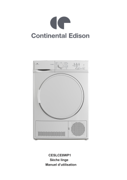 CONTINENTAL EDISON CESLCE8WP1 Manuel utilisateur