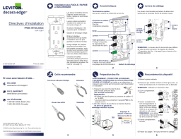 Leviton E5325-W Decora Duplex Receptacle Manuel utilisateur