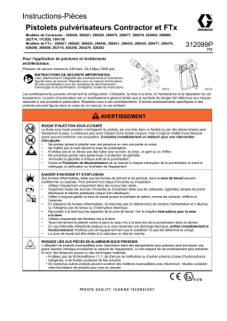 Graco 312099P, pistolets pulvérisateurs Contractor et FTx Mode d'emploi