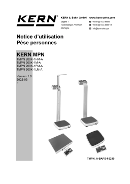KERN TMPN 300K-1LM-A Mode d'emploi