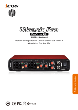 Icon UtrackPro(Pro DriveIII) Interface Manuel utilisateur