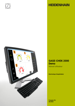 HEIDENHAIN GAGE-CHEK 2000 Demo (1248580.1.5.x) Evaluation Electronic Manuel utilisateur