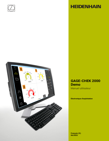 HEIDENHAIN GAGE-CHEK 2000 Demo (1248580.1.5.x) Evaluation Electronic Manuel utilisateur | Fixfr