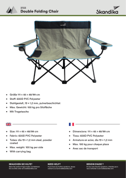 Skandika Double Folding Chair Mode d'emploi