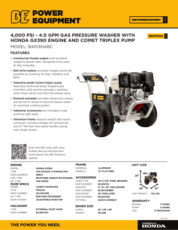 BE B4013HABC spécification | Fixfr