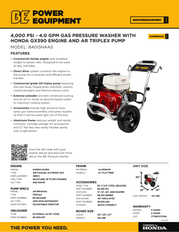 BE B4013HAAS spécification | Fixfr