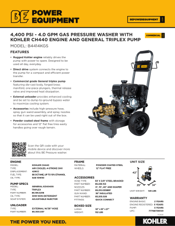 BE B4414KGS spécification | Fixfr