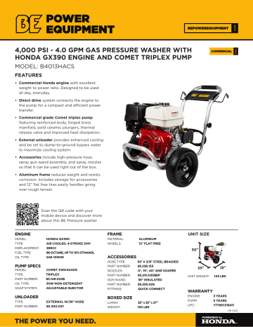 BE B4013HACS spécification | Fixfr