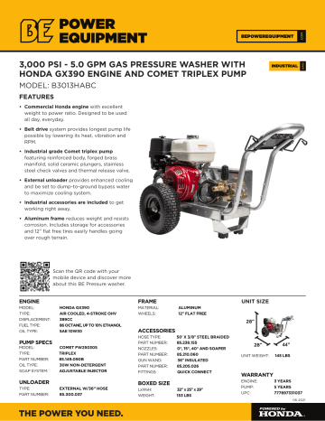 BE B3013HABC spécification | Fixfr