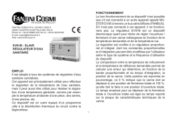 Fantini Cosmi EV91B Modulo di regolazione Mode d'emploi