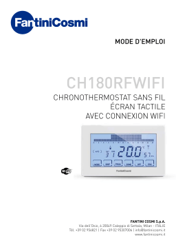 Fantini Cosmi Intellicomfort CH180RFWIFI Cronostermostato settimanale touchscreen wireless Mode d'emploi