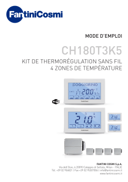 Fantini Cosmi CH180T3K5 Wireless 4-zone thermoregulation kit Mode d'emploi