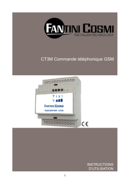 Fantini Cosmi CT3M Telephone activator Mode d'emploi