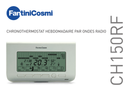 Fantini Cosmi Intellicomfort CH150RF Cronotermostato settimanale radiofrequenza Mode d'emploi