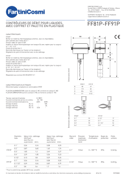 Fantini Cosmi FF81P-FF91P Flussostati Mode d'emploi