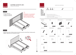 EPEDA Sommier relaxation 2x80x200 cm ZEN PU chocolat Mode d'emploi