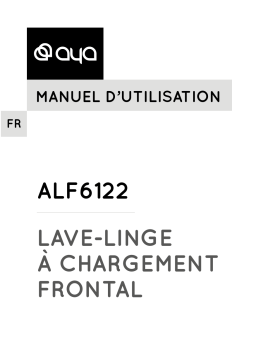 AYA Lave-linge hublot ALF 6122 6kg Blanc Manuel utilisateur