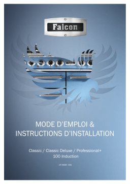 Falcon Piano de cuisson induction CDL100EICB/B 100cm Charbon Manuel utilisateur