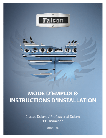 Falcon Piano de cuisson induction CDL110EIMG/C 110cm Vert Manuel utilisateur | Fixfr