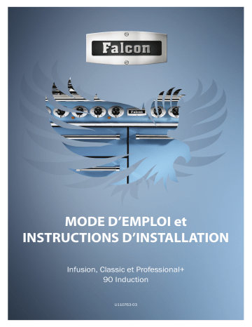 Falcon Piano de cuisson induction INF90EISS 90cm Inox Manuel utilisateur | Fixfr