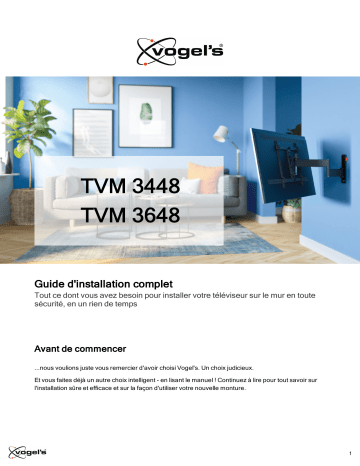 Vogel Support mural DAM TVM3648 Manuel utilisateur | Fixfr