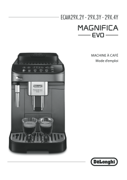 DE LONGHI Expresso broyeur ECAM290.21.B Magnifica Evo Manuel utilisateur