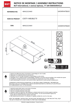 BUT Meuble tv blanc Costy 4 Mode d'emploi