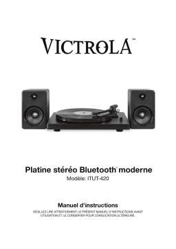 Victrola chaine micro ITUT420MBKEU Manuel utilisateur