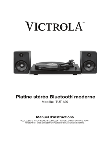 Victrola chaine micro ITUT420MBKEU Manuel utilisateur | Fixfr