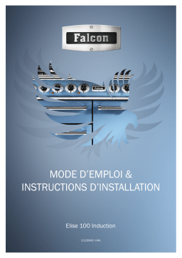 Falcon Piano de cuisson induction ELS100EISB 100cm Roche bleue Manuel utilisateur