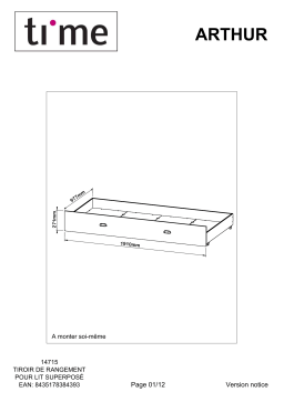 Time Tiroir de rangement ARTHUR 2 Mode d'emploi
